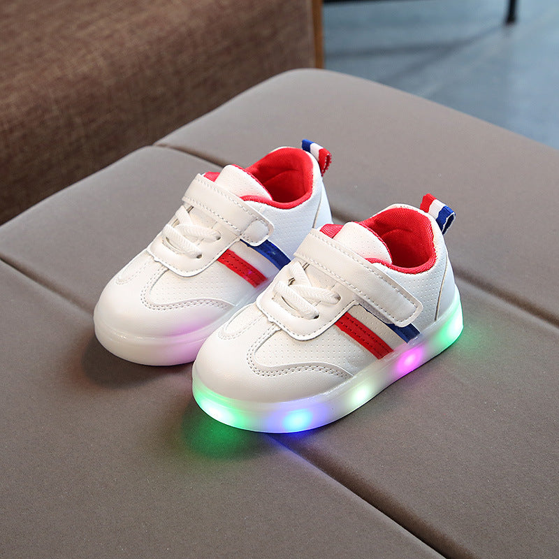 Buy Kimmy White LED Sneakers – Stylish Light-Up Shoes for Kids