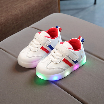 Buy Kimmy White LED Sneakers – Stylish Light-Up Shoes for Kids