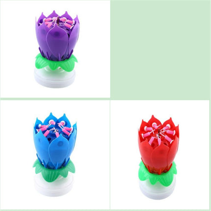 Buy First Musical Lotus Candle Colorful Birthday Cake Decor