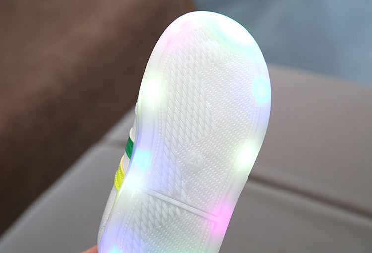 Buy Kimmy White LED Sneakers – Stylish Light-Up Shoes for Kids