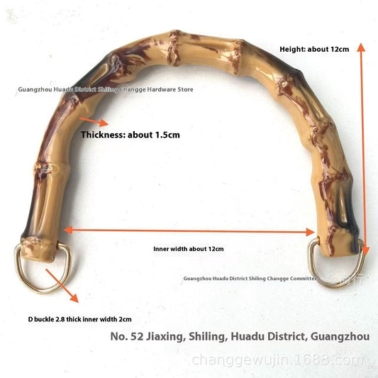 Buy Luggage Accessories Bamboo Handle with Durable Plastic Snap