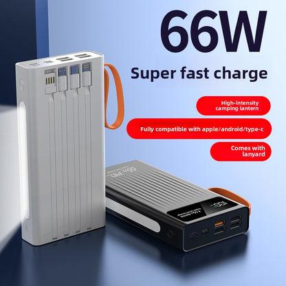 66W fast charging portable battery