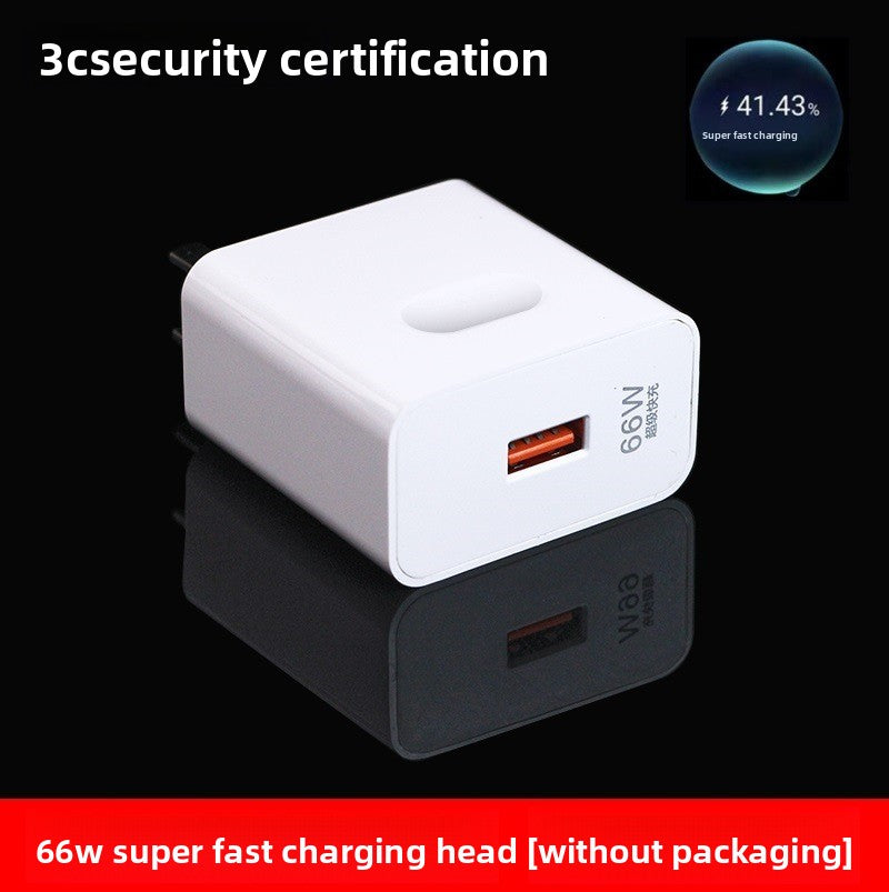 66W Super Fast USB Charger with 6A Data Cable