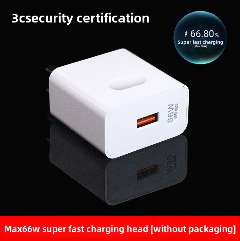 66W Super Fast USB Charger with 6A Data Cable