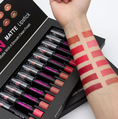 Long-Lasting Waterproof Matte Velvet Lipstick Set for Women