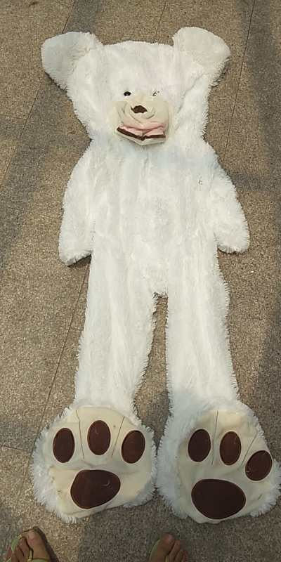 Giant Teddy Bear Plush Toy – Huge Soft Toy With Leather Shell