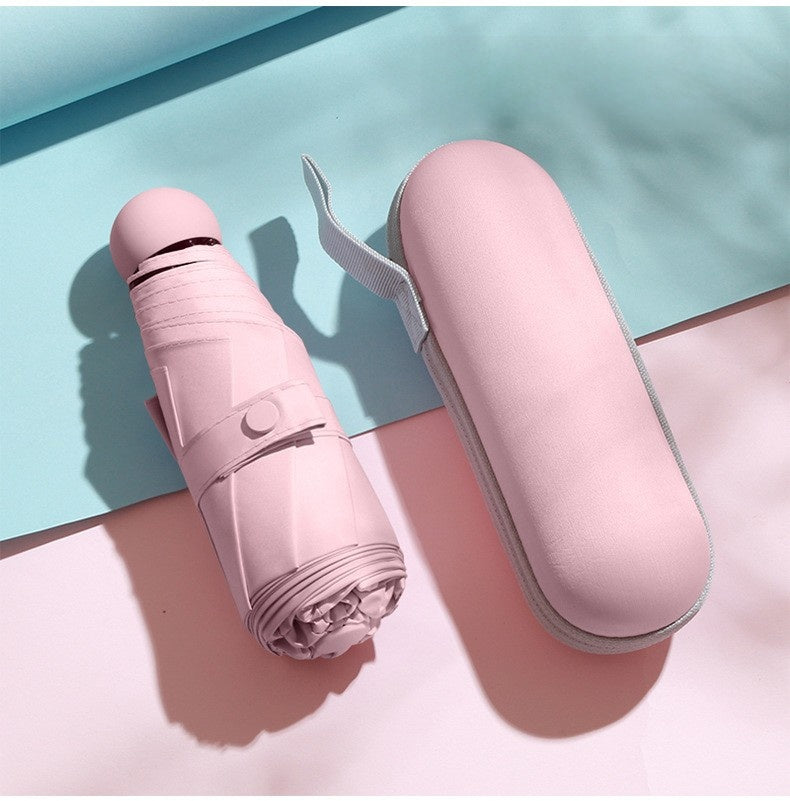 Capsule Umbrella for Portable Rain Travel Protection Use Now