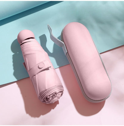 Capsule Umbrella for Portable Rain Travel Protection Use Now