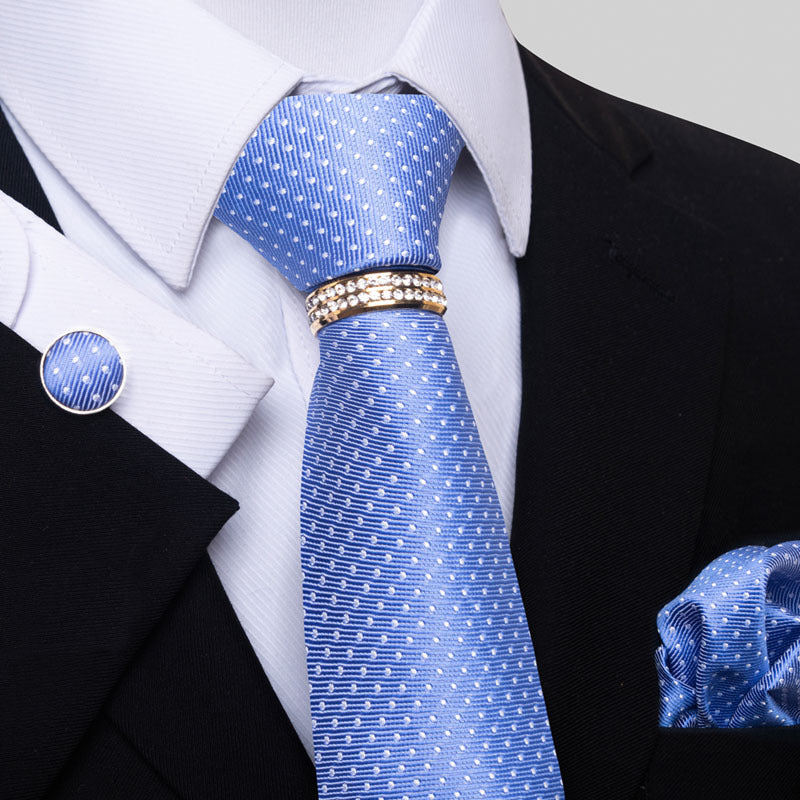 Multi Colored Striped Floral Mens Tie for Formal Party Wear