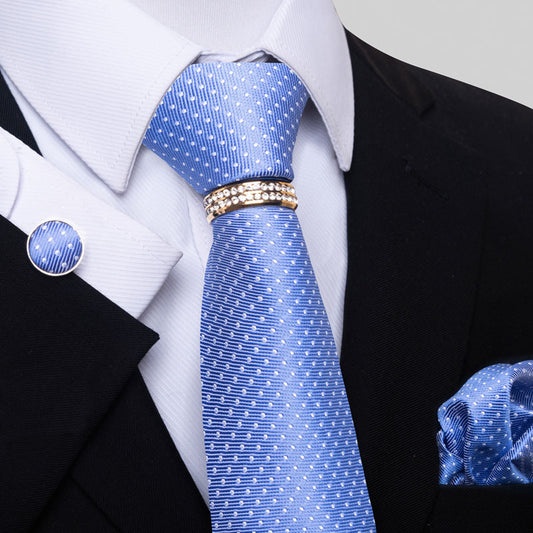 Multi Colored Striped Floral Mens Tie for Formal Party Wear