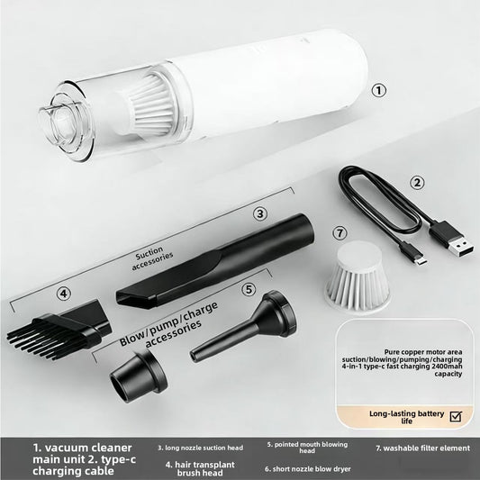 Handheld Cordless Car Vacuum Cleaner Portable Strong Suction