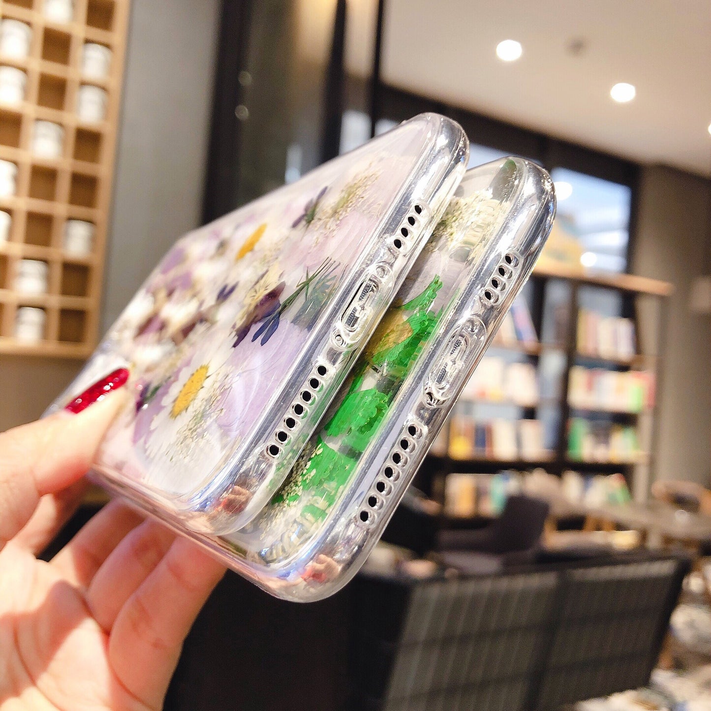 Preserved Flower Epoxy Phone Case Stylish & Protective Design