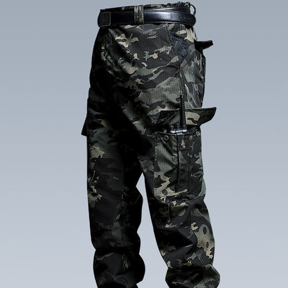 Durable Multi-Pocket Loose-Fit Tactical Utility Work Pants