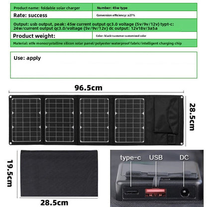 Foldable Solar Charger Panel for Outdoor and Travel Power