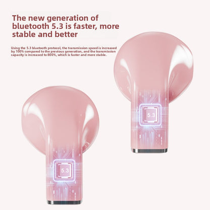 Transformable Heart-Shaped Bluetooth Earbuds Stylish Sound