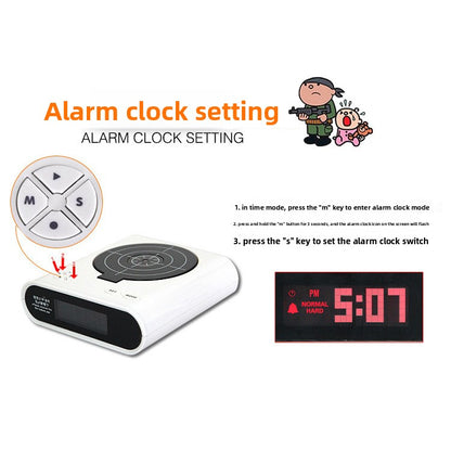 Multifunction Shooting Alarm Clock with Digital Display