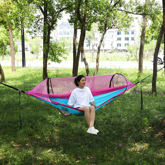 Automatic Quick Opening Mosquito Proof Camping Hammock