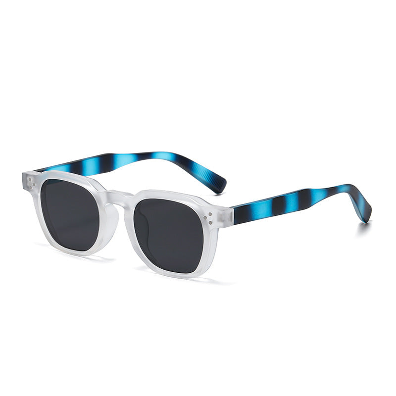 Fashion Round Frame Studded Sunglasses for Eye Protection