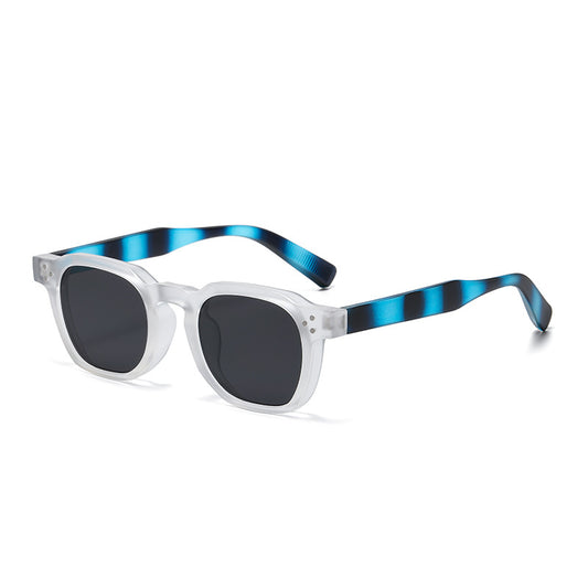 Fashion Round Frame Studded Sunglasses for Eye Protection