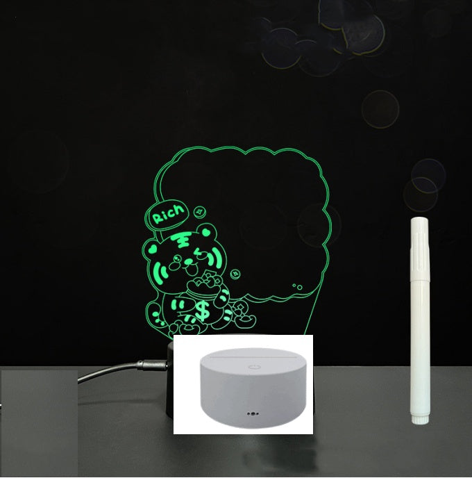 3D Acrylic Handwriting LED Message Board for Creative Decor