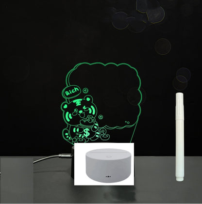 3D Acrylic Handwriting LED Message Board for Creative Decor