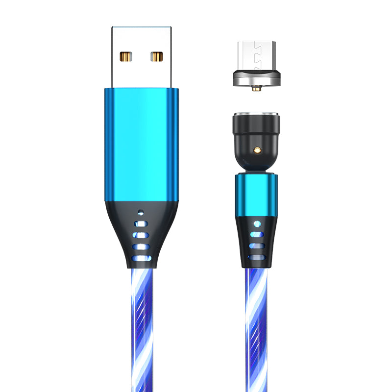 Buy 540° Rotating Luminous Magnetic Fast Charge Cable for Mobile