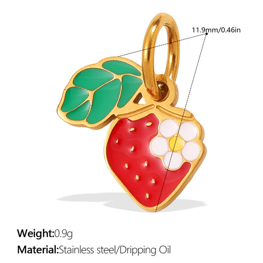Colorful Drip-Oil Pendant Stylish Necklace Designed for Women
