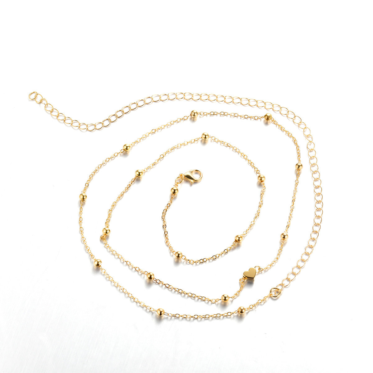 Buy Heart Shaped Bead Waist Chain Golden Alloy Summer Accessory