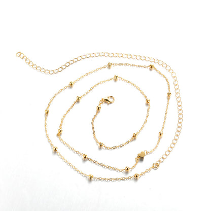 Buy Heart Shaped Bead Waist Chain Golden Alloy Summer Accessory