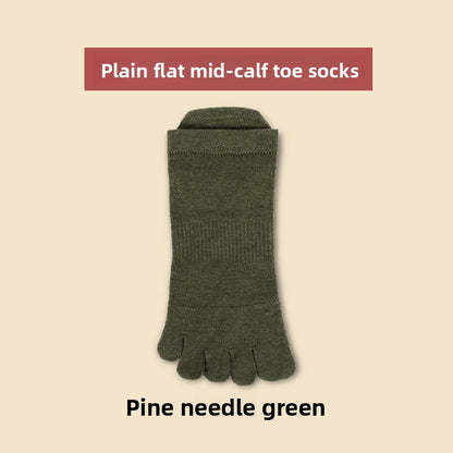 Merino Wool Five-Toe Breathable Socks for Outdoor Comfort