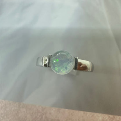 Buy Fashionable Aquamarine Opal Titanium Ring for Women