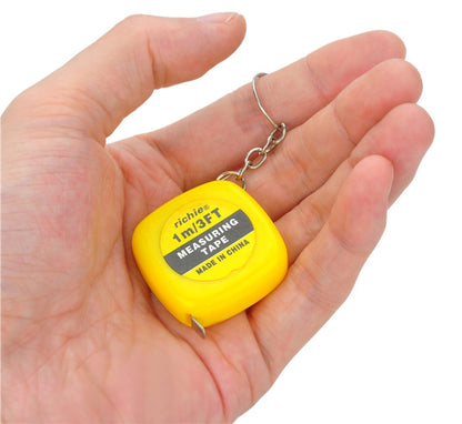 1M Mini Measuring Tape Key Buckle Portable Measure CM Tool