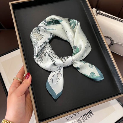 Buy Beige Silk Square Scarf for Women Versatile & Easy to Style