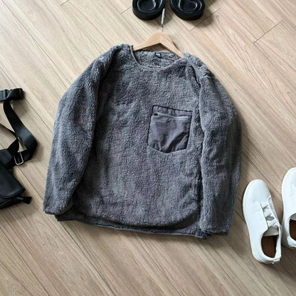 Buy Men’s and Women’s Long-Pile Fleece Pullover for Fall Winter