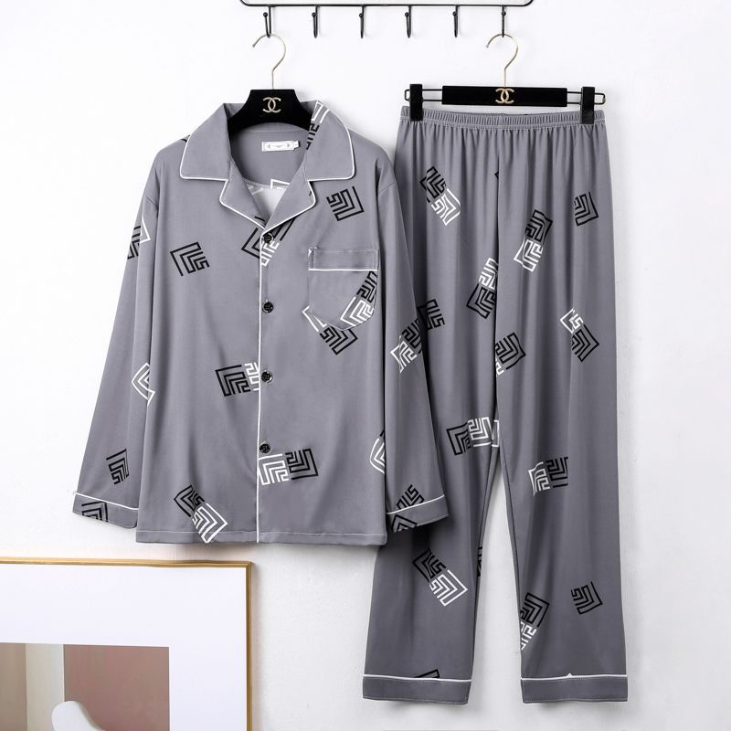 Buy Men’s Minimalist Long Sleeve Pajamas Sleepwear Set