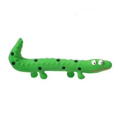 Latex Lizard Squeaky Dog Chew Toy for Small Medium Dogs