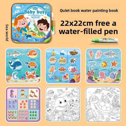 Reusable Magic Water Drawing Book for Kids Creative Learning
