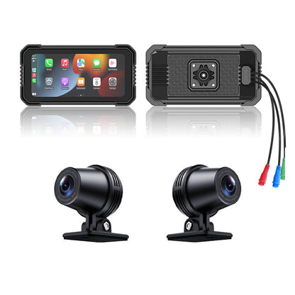 6.25 Inch Motorcycle Dash Cam with CarPlay Support