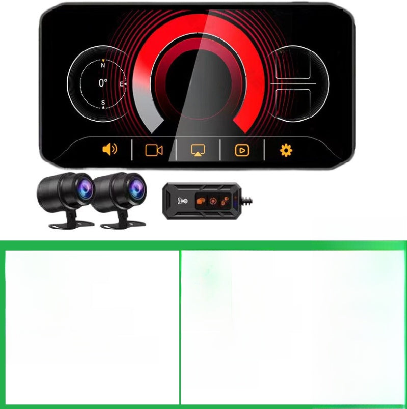 6.25 Inch Motorcycle Recorder with Rear Camera GPS Tire Monitoring