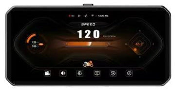 6.25 Inch Motorcycle Recorder with Rear Camera GPS Tire Monitoring