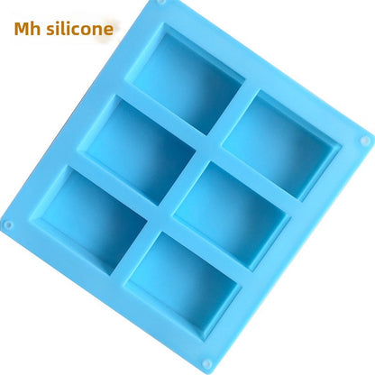 6-Cavity Rectangular Silicone Soap Mold