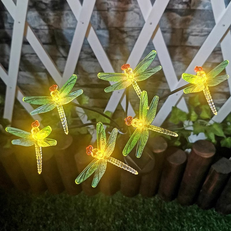 6 Heads Solar Dragonfly Garden Lights