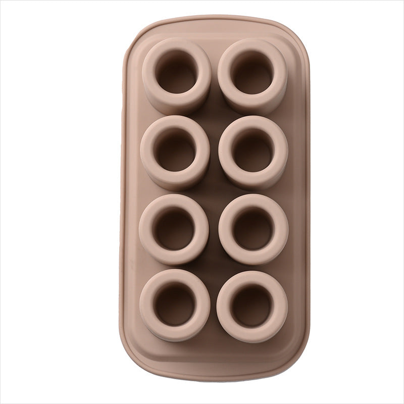 6-Hole 8-Hole Round Cake Silicone Mold Donut Mold Cookie Baking Too