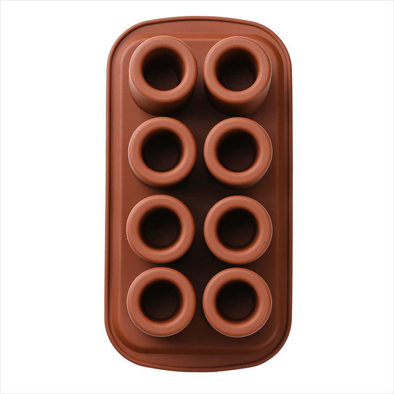 6-Hole 8-Hole Round Cake Silicone Mold Donut Mold Cookie Baking Too