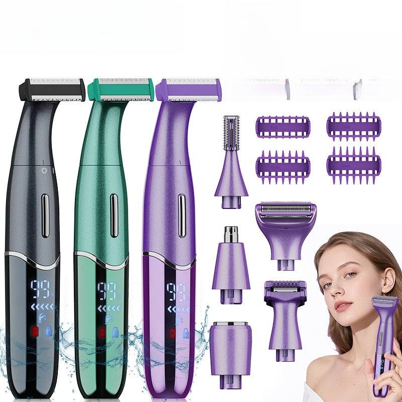 6-in-1 Women's Rechargeable Shaver and Epilator Set