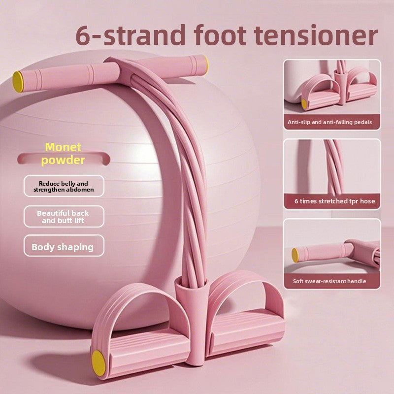 6-Tube Upgrade Resistance Bands with Shoulder Rope