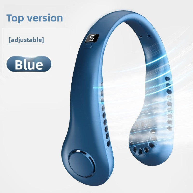 Portable Bladeless Neck Fan with USB Charging and Airflow