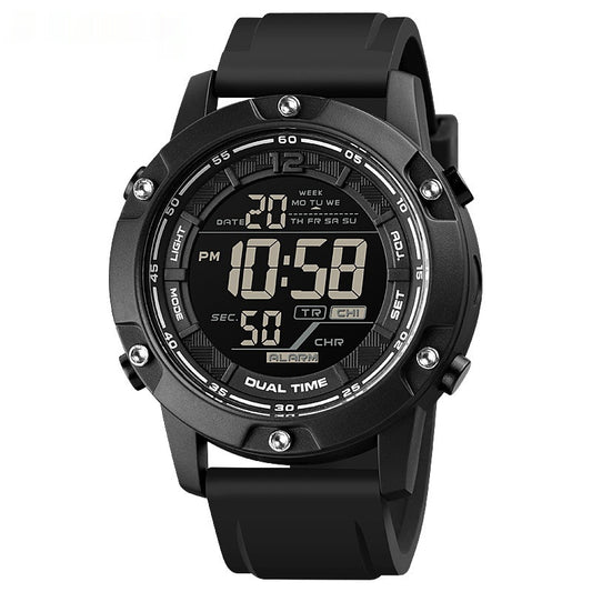 Men’s Sports Electronic Silicone Strap Watch Stylish  Durable