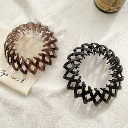 Women Hollow Hair Circle Hairpin – Secure and Stylish Ponytail