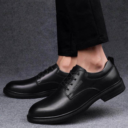 Summer Leather Formal Shoes Mulin Sen Brand Extra Large Sizes